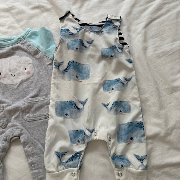 Bundle Baby Gender Neutral One Piece Pants Outfits Bamboo Boutique Size 3-6M - Picture 4 of 8